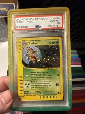 Pokemon Ledian Skyridge Holo Rare #H14 PSA 10 Gem Mint With A Swirl - Image 1 of 2