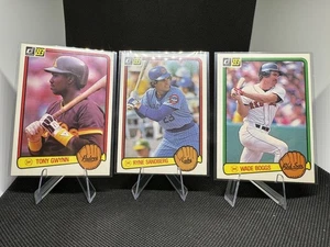 1983 Donruss Baseball Complete Set SANDBERG, BOGGS, GWYNN RC w/ TY COBB Puzzle - Picture 1 of 9