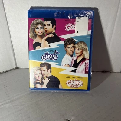 GREASE: 3-Movie Collection Blu Ray (Brand New) - Image 1 of 4