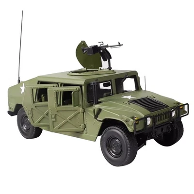 24cm Diecast Alloy 1/18 For Hummer Hmmwv Battlefield Vehicle Model Home Decor - Image 1 of 4