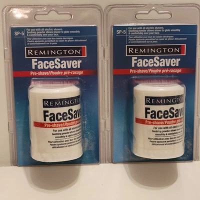 2 REMINGTON FACE SAVER POLVO ELÉCTRICO PRE-AFEITADO 2.1 OZ - DESCONTINUADO - SELLADO Foto 1 de 4