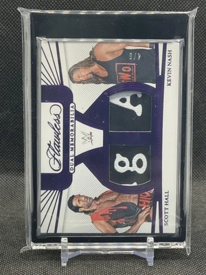 2024 Panini Flawless Kevin Nash Scott Hall #FD-SKN 4/8 Dual Memorabilia - Image 1 of 2