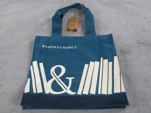 Bolso de Mano Barnes & Noble Azul Algodón Orgánico Librería Compras Reutilizable Eco Bag - Imagen 1 de 15