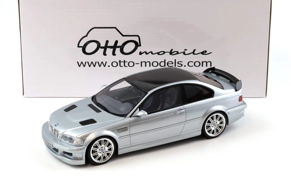 Otto 2001 宝马 E46 M3 GTR Street Titan 银色 金属 354 1: 18 OT1128 — 第 1/1 张图片