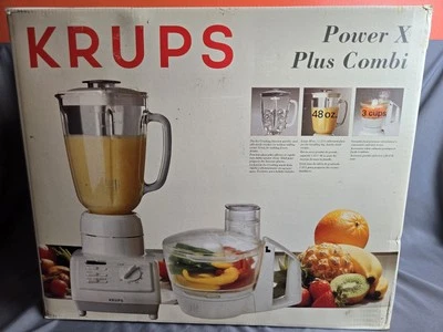 Licuadora combinada Krups Power X Plus procesador de alimentos 48 oz, nueva, caja abierta Foto 1 de 4