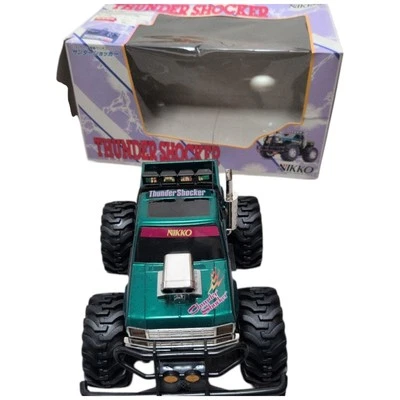 Nikko Thunder Shocker RC Car Super Racing Truck Green Used - Image 1 of 4