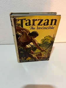 TARZAN THE INVINCIBLE By Edgar Rice Burroughs 1931 Hardcover w/DJ SELF PUBLISHED - Picture 1 of 10