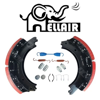 ELLAIR 4707 16-1/2" x 7" Q+, Q Plus Kit de caja de zapatas de freno 23K forro 2 zapatas + 1 kit Foto 1 de 4