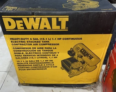 DEWALT D55153 1.1 HP 4 Gallon Electric Air Compressor yellow/black 80 hz type 3  - Image 1 of 4