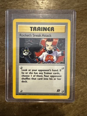 Pokemon 2000 Rockets Sneak Attack Trainer Holo Card 16/82 - Image 1 of 2
