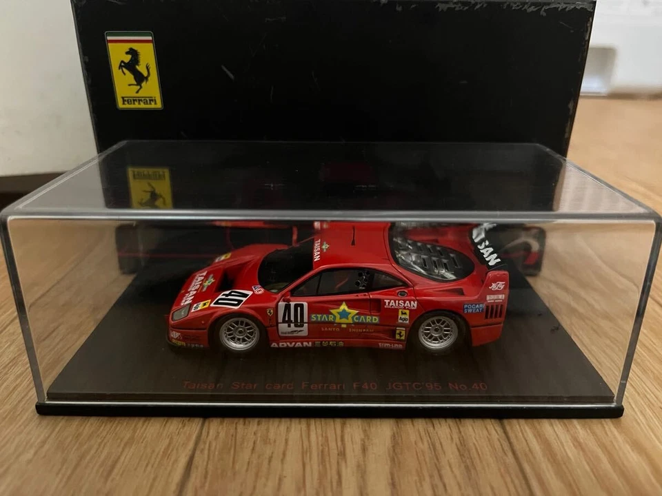 EBBRO Ebbro 1 43 TAISAN Ferrari F40 NO40 JGTC 1995 con caja exterior dañada Foto 1 de 4