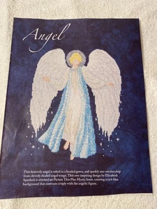 Angel In Blue Dress Cross Stitch Pattern - Picture 1 of 4