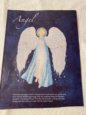 Angel In Blue Dress Cross Stitch Pattern - Image 1 of 4
