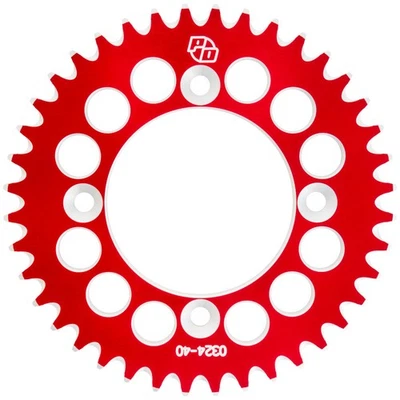 Primary Drive Rear Aluminum Sprocket 40 Tooth Red For Honda CRF110F 2013-2025 - Image 1 of 2