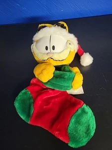 Vintage Garfield Weihnachtsstrumpf Play by Play - Bild 1 von 7