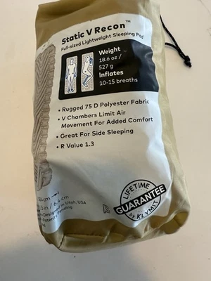 Almohadilla para dormir Klymit Static V Recon Foto 1 de 4