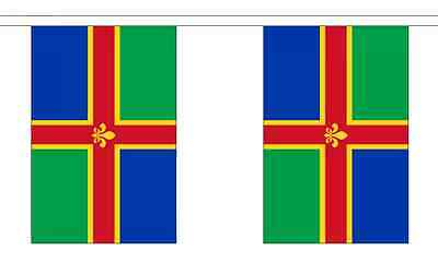 Lincolnshire Flag Bunting - 3m 6m 9m Metre Length 10 20 30 Flags -Polyester • 7.14£