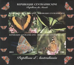 Schmetterlinge Zentralafrika postfrisch ungezähnt 985 - Bild 1 von 1