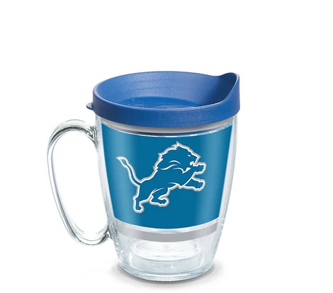 Detroit Lions Tervis Coffee Mug Travel Tumbler 16 ounce Cover