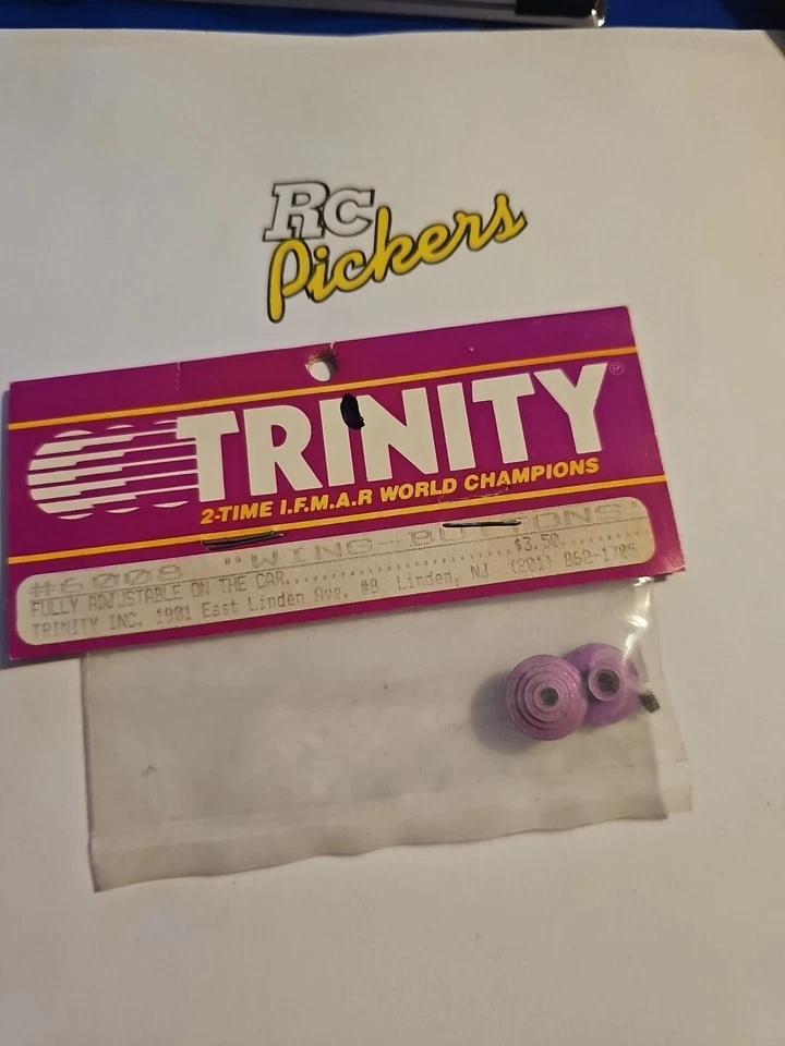 Trinity 6008 (Light) Purple Aluminum Wing Button RC10 BRP BUDs Pan Car RC12L (P2 - Image 1 of 1