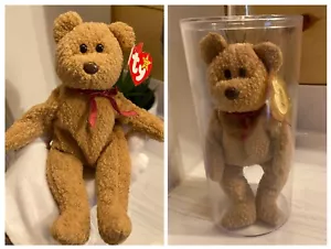 Ty Beanie Baby CURLY the Bear, Very Rare With 12 Errors And 8 Rarities - Picture 1 of 16
