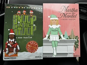 Lote de 2 muñecas elfas Snoop on the Stoop & Martha Stewart on the Mantle 2024 - Imagen 1 de 8