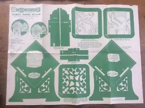 Vintage Hobbies Magazine Design Sheet Table Book Stand - Picture 1 of 1