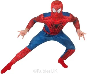 Costume Completo Carnevale Halloween SPIDER-MAN 2 MARVEL UOMO RAGNO Adulto - Foto 1 di 2