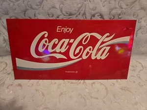 Original Coca Cola Sign - Metal Coke Display Topper - Soda Advertising Diner - Picture 1 of 6