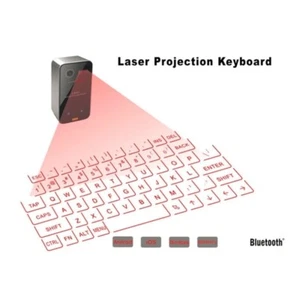 Tastiera Laser Bluetooth per ufficio compatibile per Smartphone, Tablet e PC - Foto 1 di 4