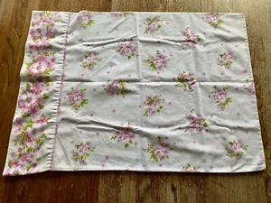 Vtg Grants Fashions For The Home 70s Floral Pillowcase 42x36 Grannycore Pink - Picture 1 of 5