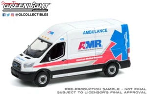 Ambulancia Greenlight Ford Transit LWB techo alto AMR 2019 1:64 - Imagen 1 de 1