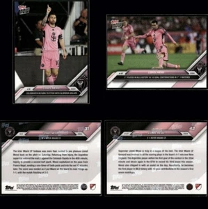 (2) 2024 MLS Topps Now Lionel Messi Inter Miami CF #31 & #43 SP 🔥 - Picture 1 of 5