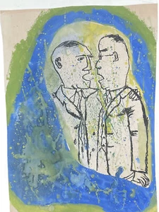 R. B. BISSETT Harrisburg Artist Painting on Paper - Picture 1 of 2