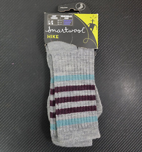 Smartwool Women's Striped Hike Light Crew Sock - Large NEW WITH TAG!