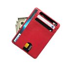 Purse Money Case Cover Slim Leather Wallet ID Card Holder RFID Blocking 8 Slot