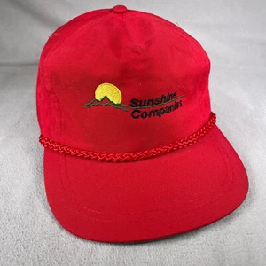 Sunshine Companies Hat Mens One Size Red Strapback Cap Sportcap Supreme Vintage - Picture 1 of 10