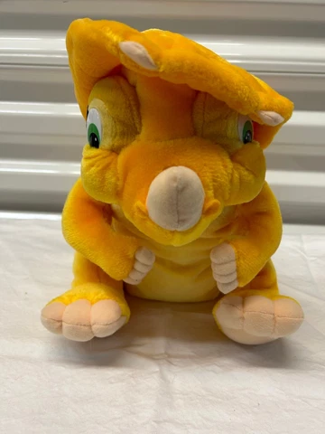 The Land Before Time Cera Triceratops Dinosaur Plush Stuffed Toy Yellow -n Cover
