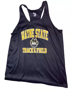 Badger Sport Wayne State Track & Field Tank Black Wayne State College L Large - Picture 1 of 3