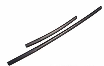 E-BOGU Wooden Oak Bokken Samurai Sword Set for Kendo, Long and Short Set with Handguard