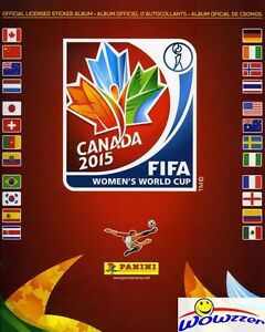 (10) 2015 Panini Women's World Cup Canada 56 Page Stickers Collectors Album! 