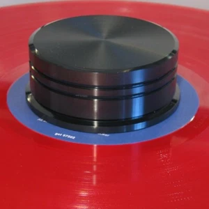 Record record puck Discos Silenciador Peso Delta Device 180g Vinilo Negro Mate - Picture 1 of 9