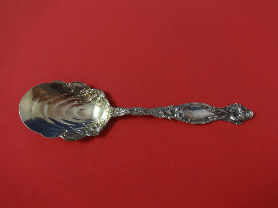Frontenac by International Sterling Silver Berry Spoon Gold Washed 8 3/4" - Image 1 of 1