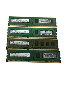Lot of 4 Samsung M378B5773CH0-CH9 Memory (4x2GB) 1Rx8 PC3-10600U 497157-D88 - Picture 1 of 5