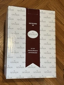 NIB Gevalia Stainless Steel White 12 Cup Coffee Maker - Picture 1 of 3