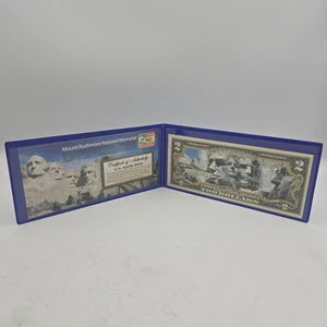 Banconota commemorativa Merrick Mint Mount Rushmore banconota da due dollari USA - Foto 1 di 6