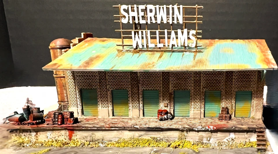 HO Scale Building Background Flat / 2D FLAT,  "Sherwin Williams 02-4" Brand New! - Image 1 of 1