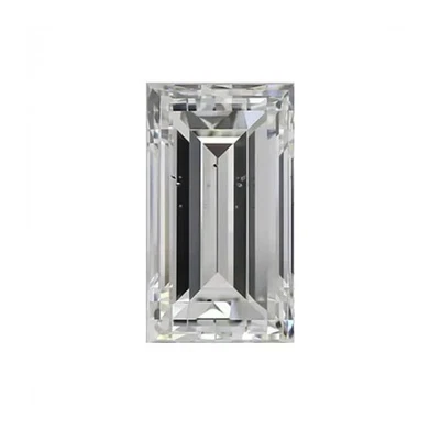 Certified 1.00 CT Baguette Cut 7x4mm Lab Grown Loose CVD Diamond D Color VVS1 - Image 1 of 4