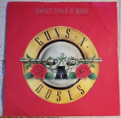 Guns n' Roses "Sweet Child O' Mine / It's So Easy (live)"  VG+ / VG - Image 1 of 4