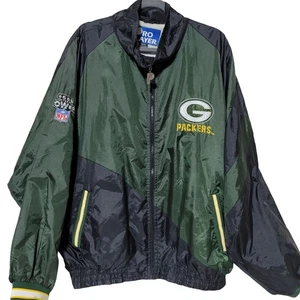 Vintage Green Bay Packers Pro Player Windbreaker Jacke Herren XL - Bild 1 von 6